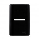 Placa p/ 1 Interruptor Horizontal 4x2 - Novara Preto Brilhante